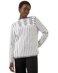 Roman - Intarsia High Neck Knit Jumper - Lyst