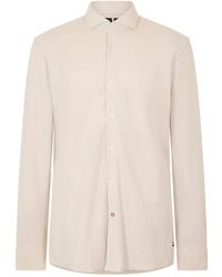 BOSS - Hank Oxford Spread Collar Shirt (Licht) - Lyst
