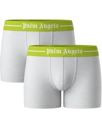 Palm Angels - Two-Pack Neon Logo Short Trunk Boxer Shorts Cotton - Lyst