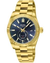 Gevril - Automatic West Village 316L Stainless Steel Ipyg Case, Sunray Dial, Bracelet - Lyst