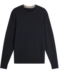Ted Baker - Sainsy T Stitch Crew Neck Jumper Cotton - Lyst