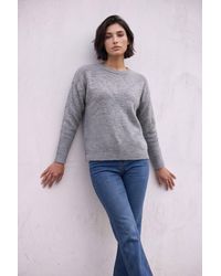 Roman - Petite Bobble Contrast Knit Jumper - Lyst