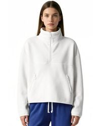 Busem - Half Zip Crop Sweatshirt - Lyst
