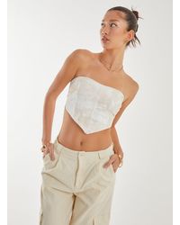 Pink Vanilla - Watermark Corset Top - Lyst