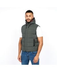 Crosshatch - Kampleys Gilet Met Reliëf (diepe Olijf) - Lyst