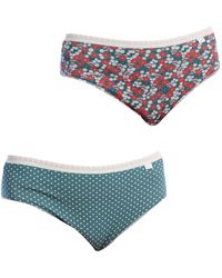 Janira - Pack Of 2 Brislip Coquettes Cotton Panties 1032361 For - Lyst