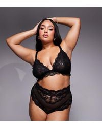 ASOS - Design Lola Lace High Waist Brief - Lyst