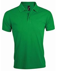 Sol's - Prime Pique Plain Short Sleeve Polo Shirt (Kelly) - Lyst