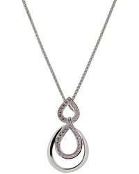 Orphelia - 'Amber' 925 Sterling Chain With Pendant - Lyst