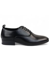 Infinity Leather - Classic Lace Up Oxford Derby Shoes Faux Leather - Lyst