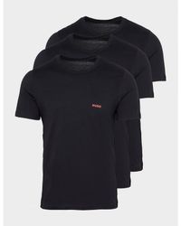 BOSS - Cotton Underwear Logo-Print T-Shirts 3 Pack - Lyst