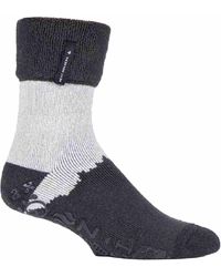 Heat Holders - Turnover Thermal Fleece Lined Bed Socks With Non Slip Grips - Lyst
