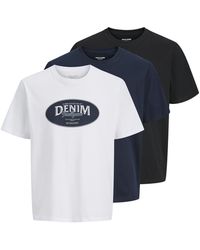 Jack & Jones - T-Shirts 3 Pack Short Sleeve - Lyst
