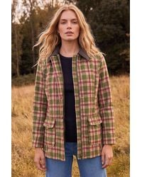 Roman - Petite Check Contrast Coat - Lyst