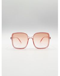 SVNX - Oversized Lightweight Square Frame Sunglasses - Lyst