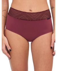 Chantelle - High Waist Lace Period Panty - Lyst
