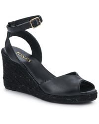 Jones Bootmaker - Marchesa Leather Wedge-Heeled Sandals - Lyst