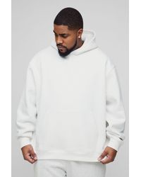 BoohooMAN - Plus Basic Oversized Over The Head Hoodie - Lyst