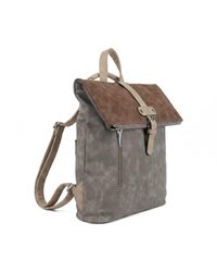 Woodland Leathers - Roll-Top Backpack, Anti-Theft Travel Bag With Luggage Strap - Lyst