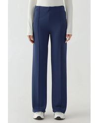 Hiccup - Modal Touch Rib Detailed Wide Leg Pants - Lyst