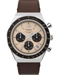 Timex - Q Diver Chrono Watch Tw2W51800 Leather (Archived) - Lyst