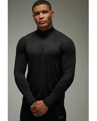 BoohooMAN - Active Lightweight Essentials Gym Raglan Regular Fit 1/4 Zip - Lyst