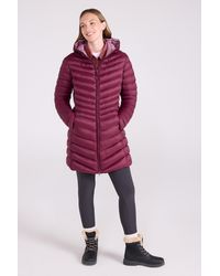 Mountain Warehouse - 'Florence' Long Padded Jacket Water Resistant Winter Coat Polyamide - Lyst