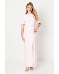 Debut London - By Coast Angel Sleeve Twist Back Jersey Bridesmaid Dress - Lyst