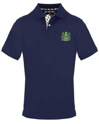 Aquascutum - Collared Neck Short Sleeve Polo Shirt - Lyst