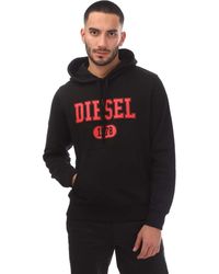 DIESEL - S-Ginn 1-B Cotton Crew Sweatshirt - Lyst