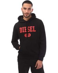 DIESEL - S-Ginn 1-B Cotton Crew Sweatshirt - Lyst