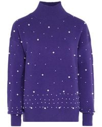 faina - Pullover Mit Perlen Damen - Lyst
