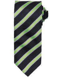 PREMIER - Stripe Waffle Tie /Lime) - Lyst