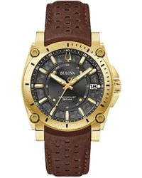 Bulova - Precisionist Icon Watch 97B216 Leather (Archived) - Lyst