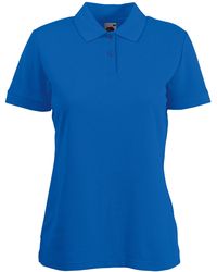 Fruit Of The Loom - Lady-Fit 65/35 Short Sleeve Polo Shirt (Royal) - Lyst