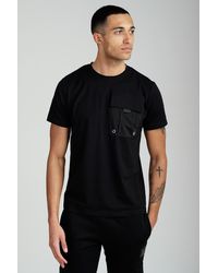 Foray - Short Sleeve Cotton Utility Pocket Crew T-Shirt - Lyst