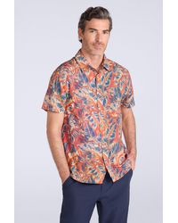 Mountain Warehouse - Tropical Printed Short Sleeve Shirt 100% Cotton Chest Pocket Holiday Top - Lyst