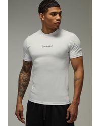BoohooMAN - One More Rep Muscle Fit T-Shirt - Lyst