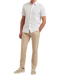 Ted Baker - Chino Ryce Slim Fit Textured Cotton Blend Premium Trouser - Lyst