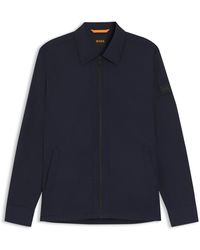 BOSS - Collared Neck Long Sleeve Regular Fit Shirt - Lyst