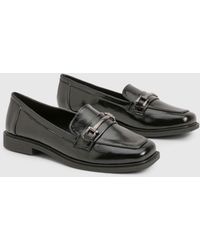 Boohoo - Wide Fit Hardware Detail Loafers - Lyst