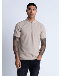 Luke 1977 - Gilbraltar Waffle Jacquard Textured Zip Polo - Lyst
