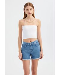 Hiccup - Strapless Basic Crop Top - Lyst