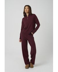 Brave Soul - Knitted Zip Neck Jumper And Trouser Set - Lyst