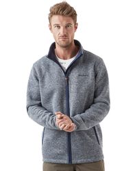 Brasher - Windermere Mid-Weight Full-Zip Fleece Jacket With A Knitted Finish - Lyst