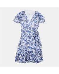 Ted Baker - Woven V-Neck Mini Wrap Dress - Lyst