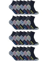 Sock Snob - 24 Pairs Multipack Ultimate Cotton Rich Work Ankle Socks - Lyst