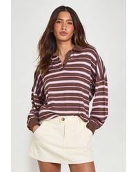 Boohoo - Twill Mini Skort - Lyst
