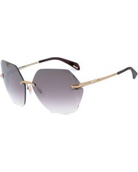 Police - Gold Metal Sunglasses - Lyst