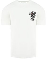 PUMA - X Mr. Doodle Short Sleeve Crew Neck White T-shirt 598683 02 Cotton - Lyst